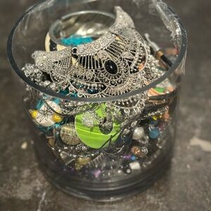 Silver Jewelry Jar